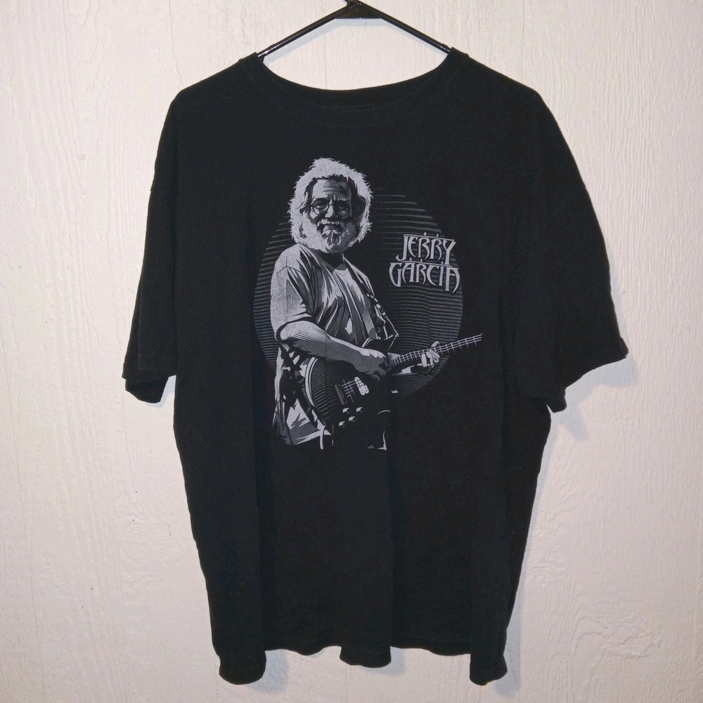 Liquid Blue Jerry Garcia T-Shirt Mens XXL Black Grateful Dead Graphic Tee